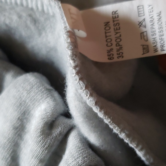 Lovely cold shoulder modern hooded w/ front NWOT peek a boo shoulders grey XL - Picture 7 of 9